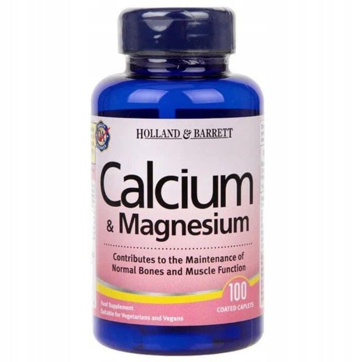 Holland & Barrett Calcium & Magnesium 100 compresse – Holland & Barrett packaging