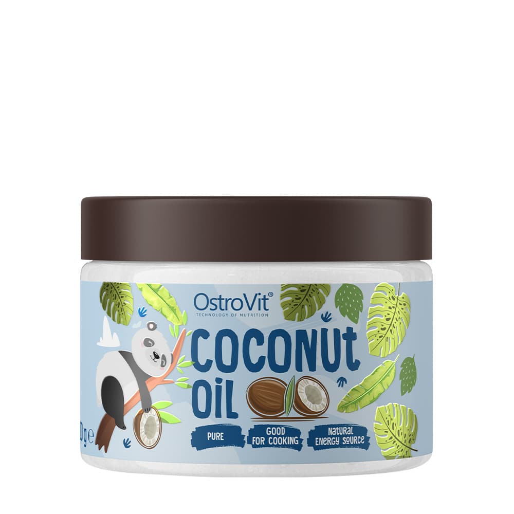 OstroVit Coconut Oil 400g – Cold-Pressed Coconut Oil in Jar – OstroVit packaging