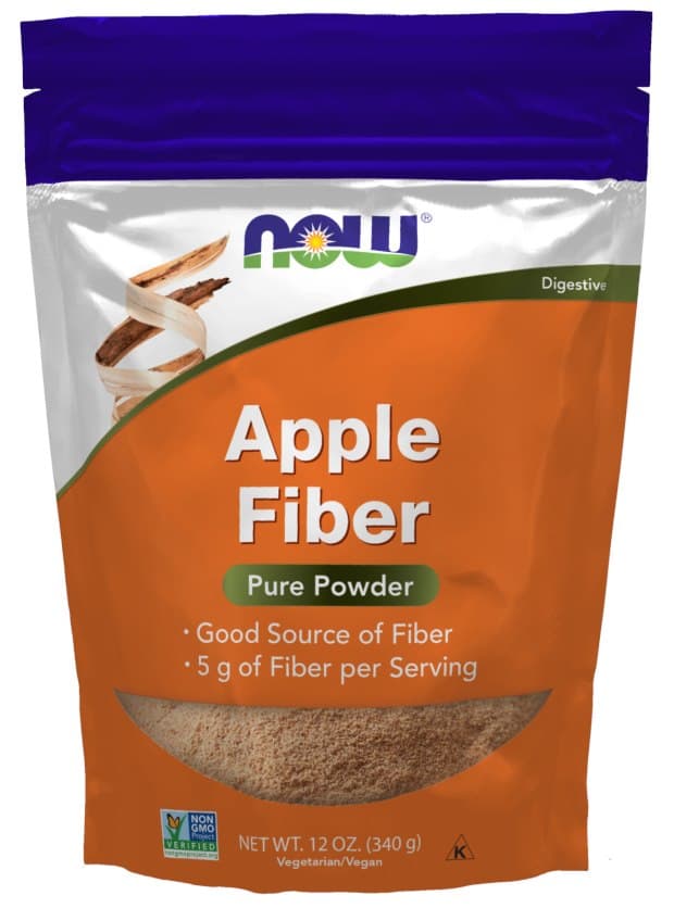 NOW Foods Apple Fiber 10 g poeder – NOW Foods verpakking