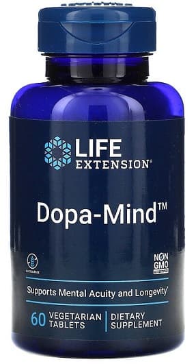 Life Extension - Dopa-Mind - 60 tabletten – Life Extension verpakking