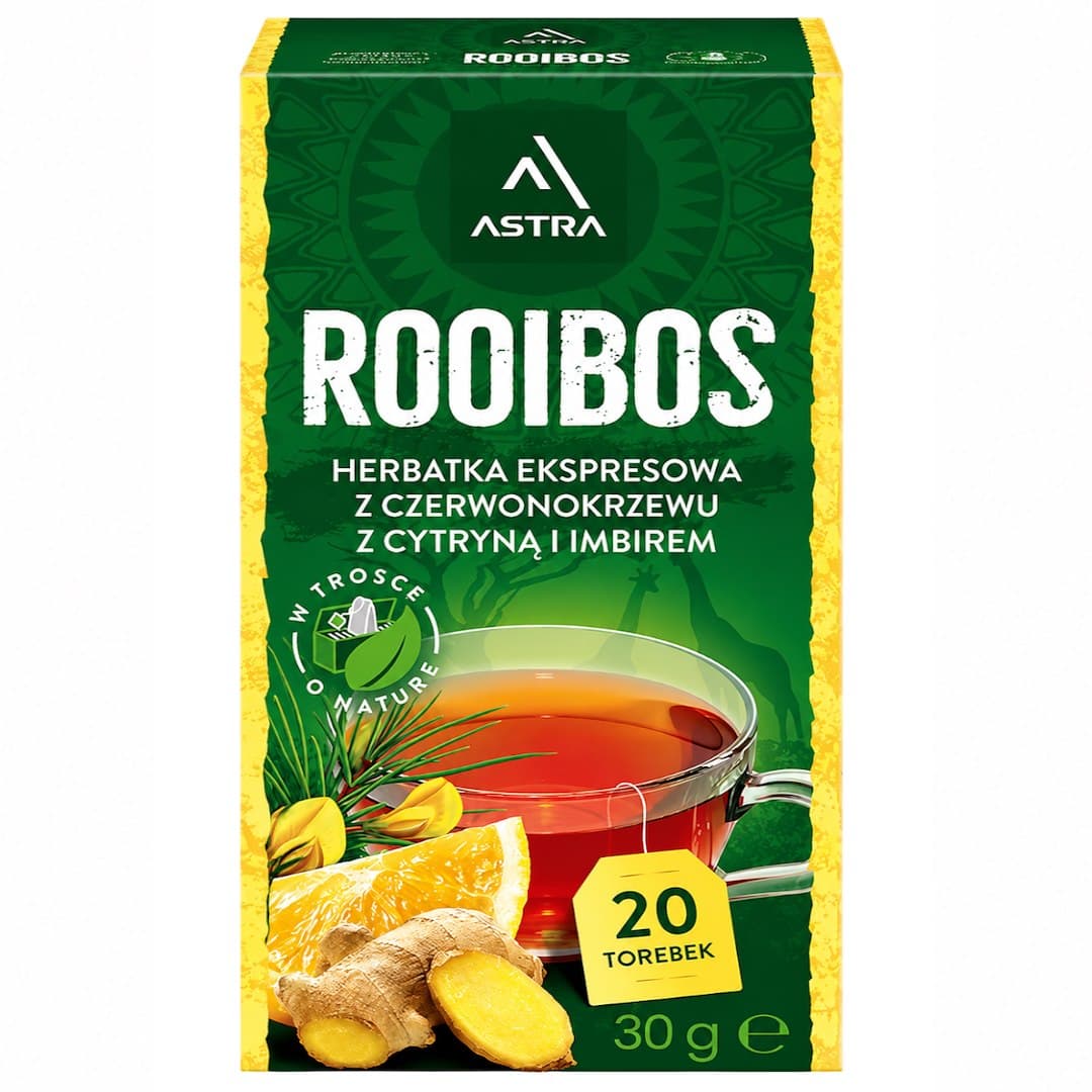 Astra Rooibos Red Bush Tea With Clove And – Astra packaging