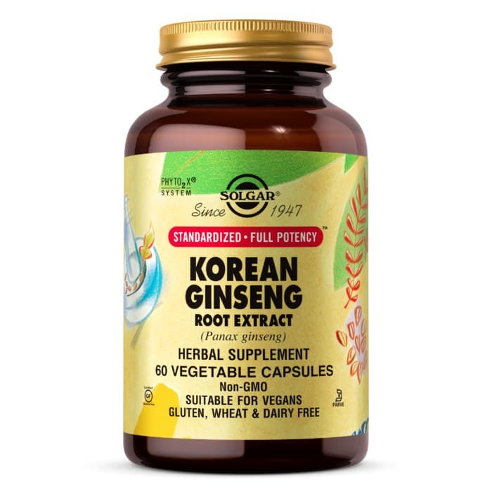Solgar Korean Ginseng Root Extract 250mg - 60 capsule – Solgar packaging