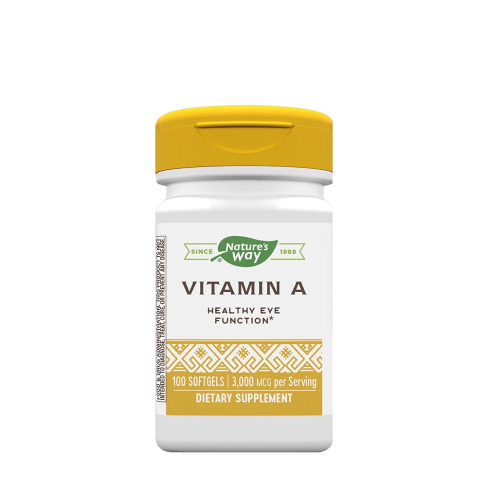 Nature's Way - Vitamin A - 100 Sgels – Nature's Way förpackning