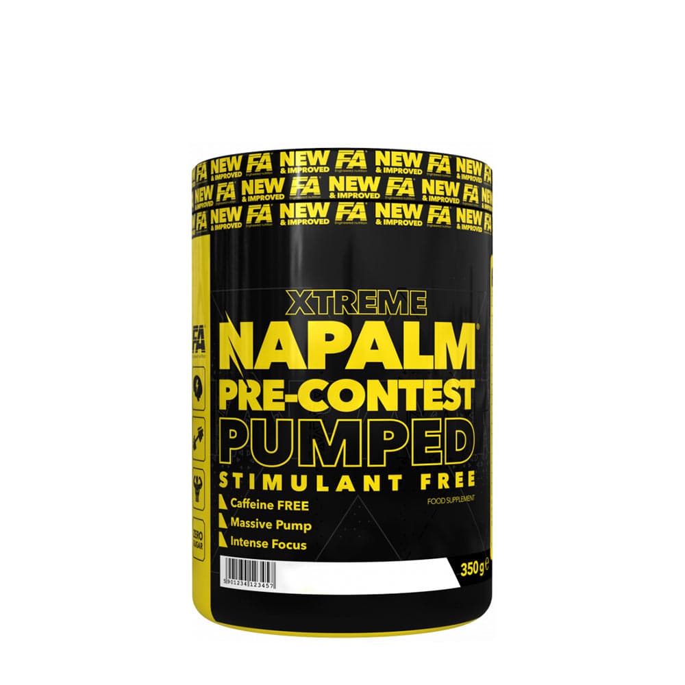 FA Xtreme Napalm Pre-Contest Pumped Stimulantfrei – FA packaging