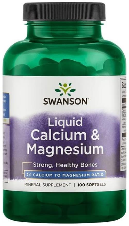 Swanson - Calcio y Magnesio Líquidos - 100 Cápsulas Blandas – Swanson packaging