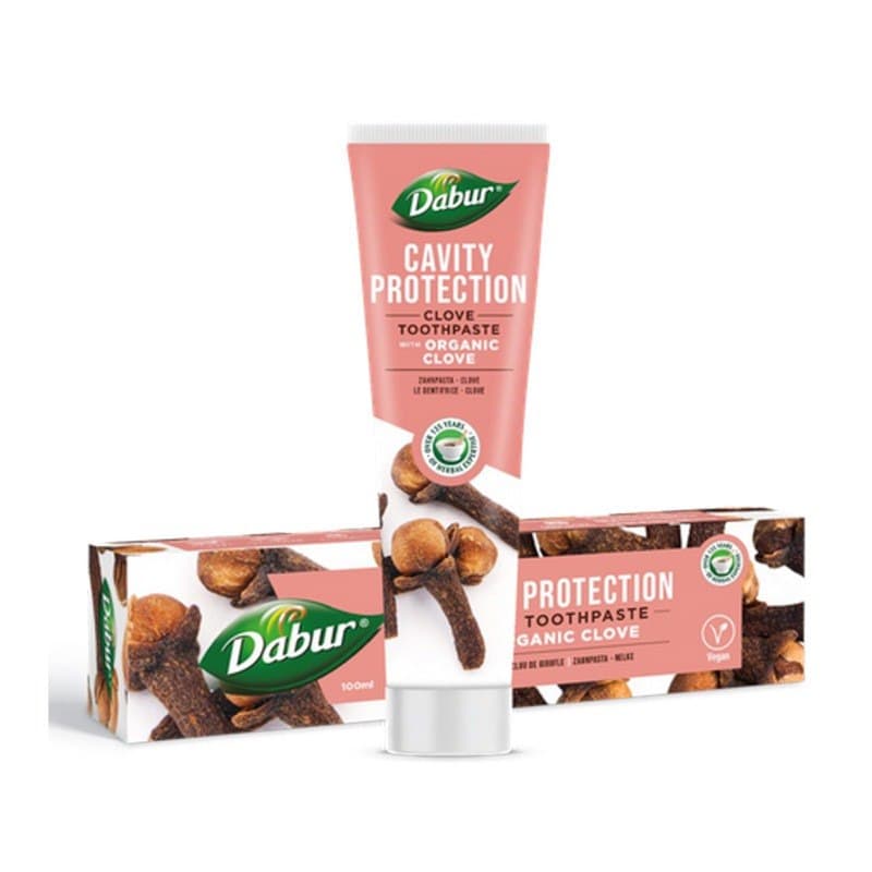 Bio Planet Dabur Pasta do zębów przeciw próchnicy z goździkiem, bez fluoru 100 ml