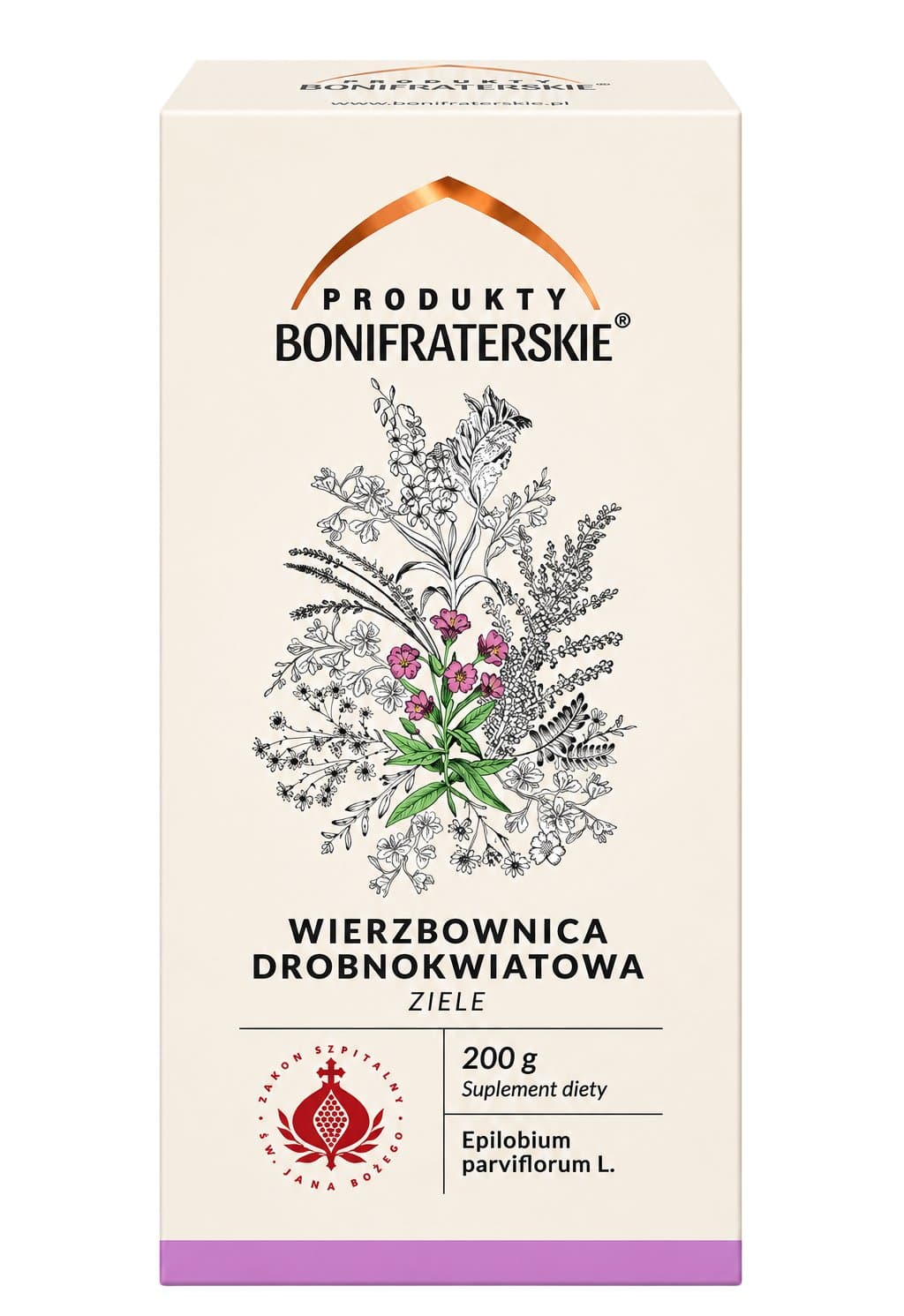 Kleinblütiges Weidenröschenkraut 200g PRODUKTE BONIFRATERSKIE – Produkty Bonifraterskie Verpackung