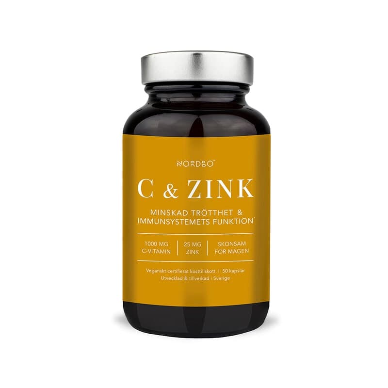 Vitamin C & Zink 50 Kapseln | Nordbo – Nordbo Verpackung
