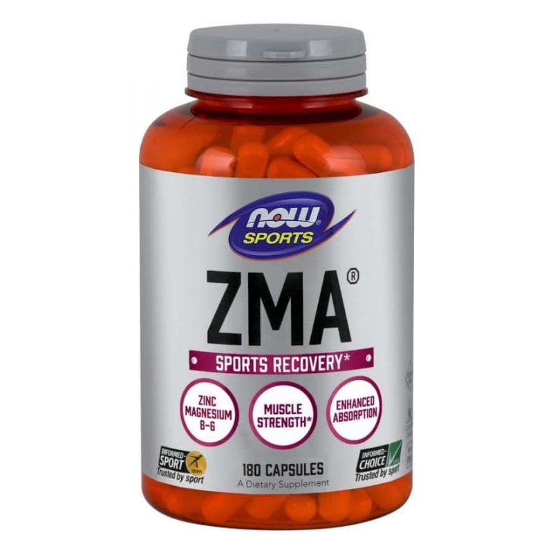 NOW Foods ZMA Sports Recovery 180 Vcaps – NOW Foods packaging