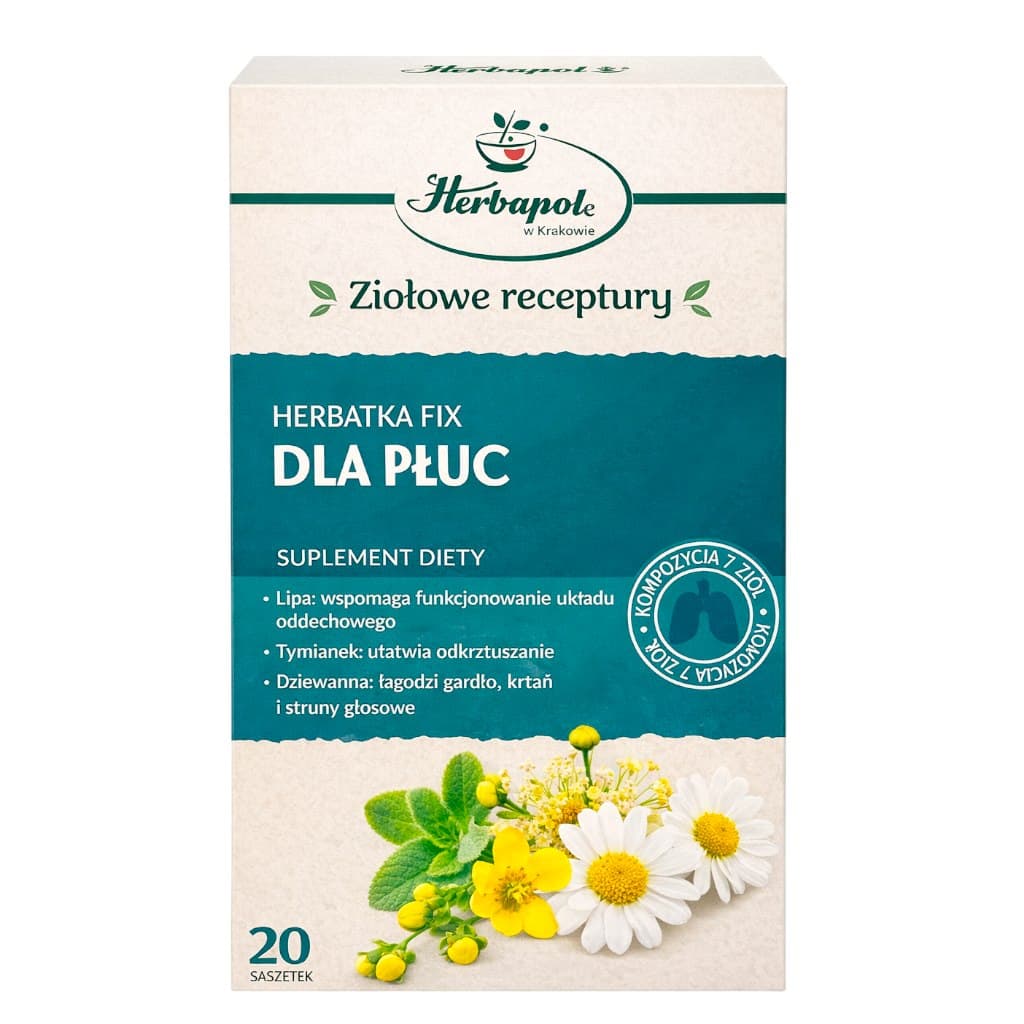 Herbapol Kraków - Lung Tea Fix, herbata ziołowa 20 saszetek