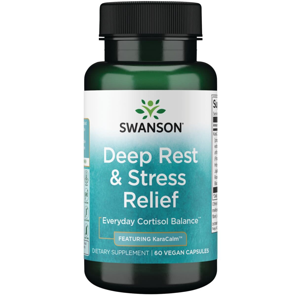 Swanson - Deep Rest & Stress Relief - 60 cápsulas – Swanson empaque