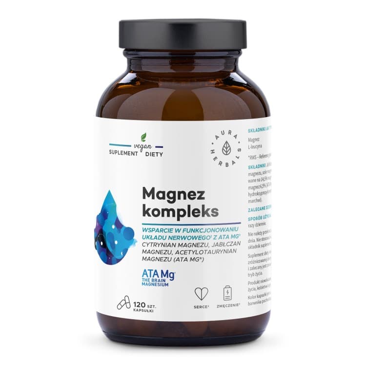 Aura Herbals Magnesium Complex - 120 kapslar