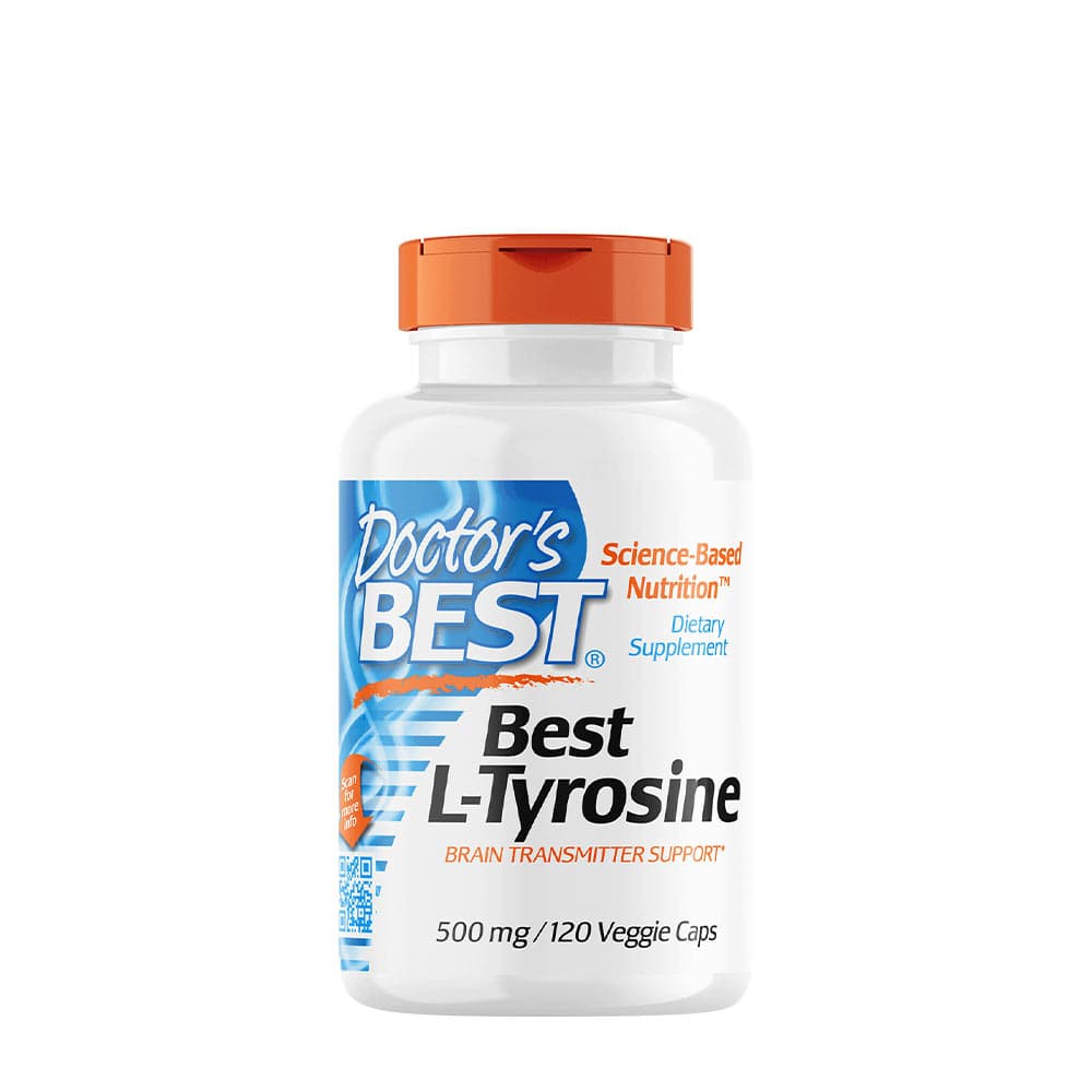 Doctor's Best - L-Tyrosine, 500mg - 120 Vegetable Capsules – Doctor's Best packaging