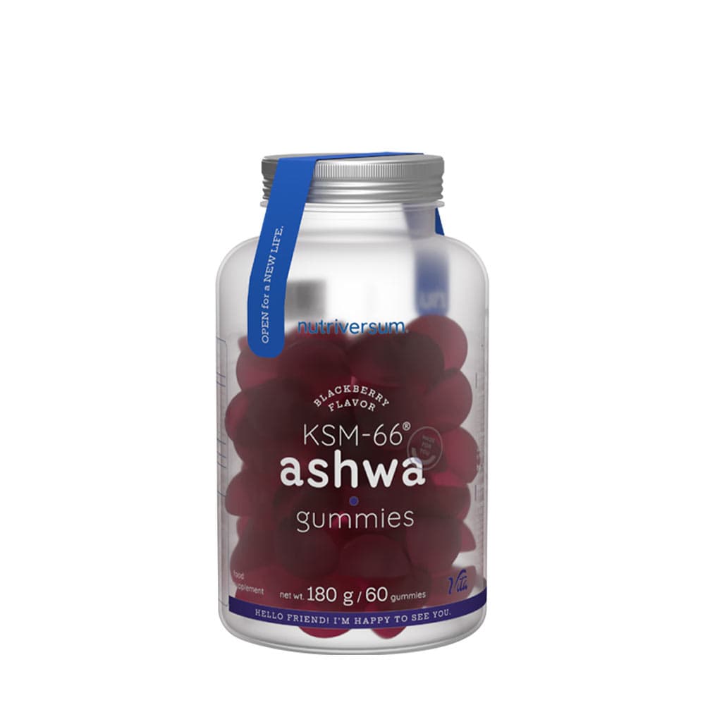 Nutriversum - KSM-66 Ashwagandha Gummies (Amora) 180g / 60 gummies – Nutriversum embalagem