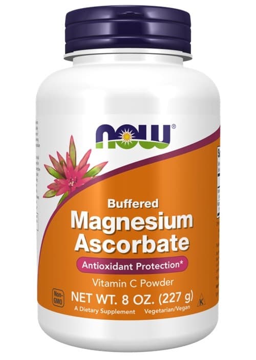 NOW Foods - Magnesium Ascorbate, Buffered Powder 227g – NOW Foods packaging