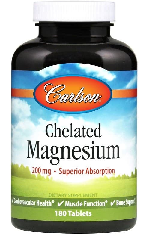 Carlson Labs - Chelated Magnesium - 180 tabletek – Carlson Labs packaging