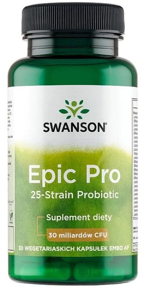 Swanson Epic Pro 25-Strain Probiotic 30 Veggie Drcaps