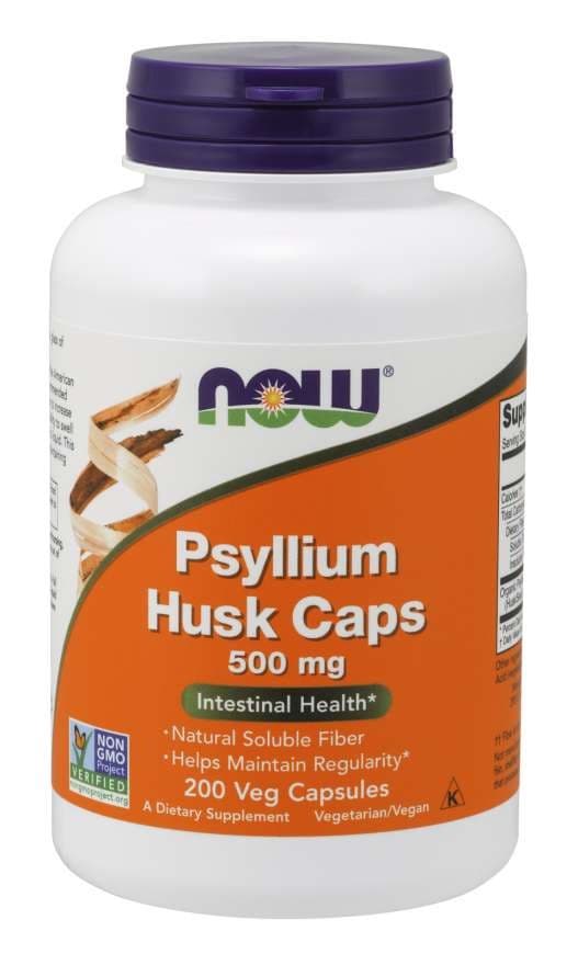 NOW Foods Psyllium Husk 7g Pulver – NOW Foods förpackning