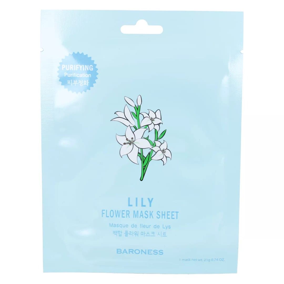 BARONESS - Lily Flower Mask Sheet - 21g – BARONESS förpackning