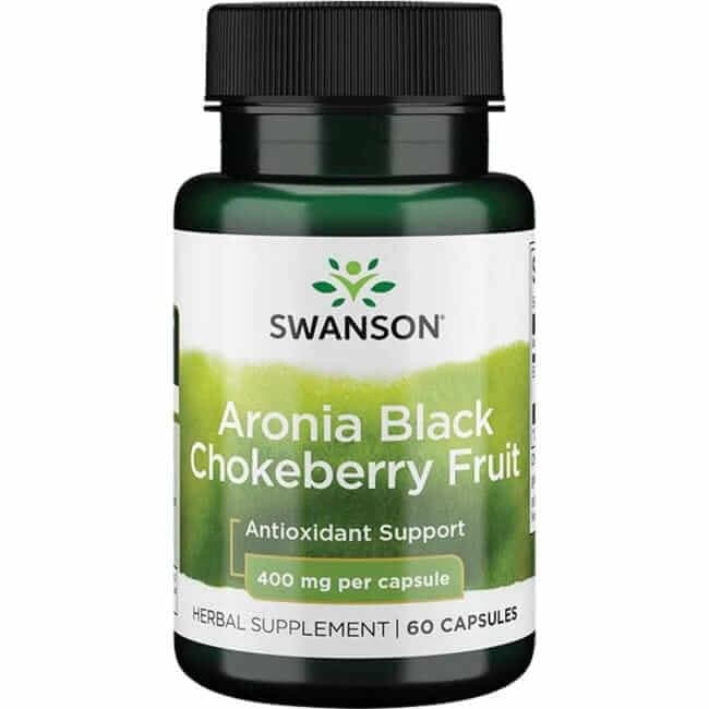 Swanson - Aronia Black Chokeberry Fruit - 60 kapslar