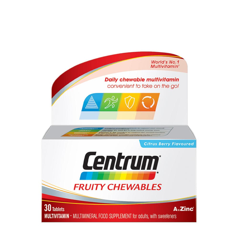 Centrum Fruity Gummies - 30 tuggtabletter – Centrum förpackning