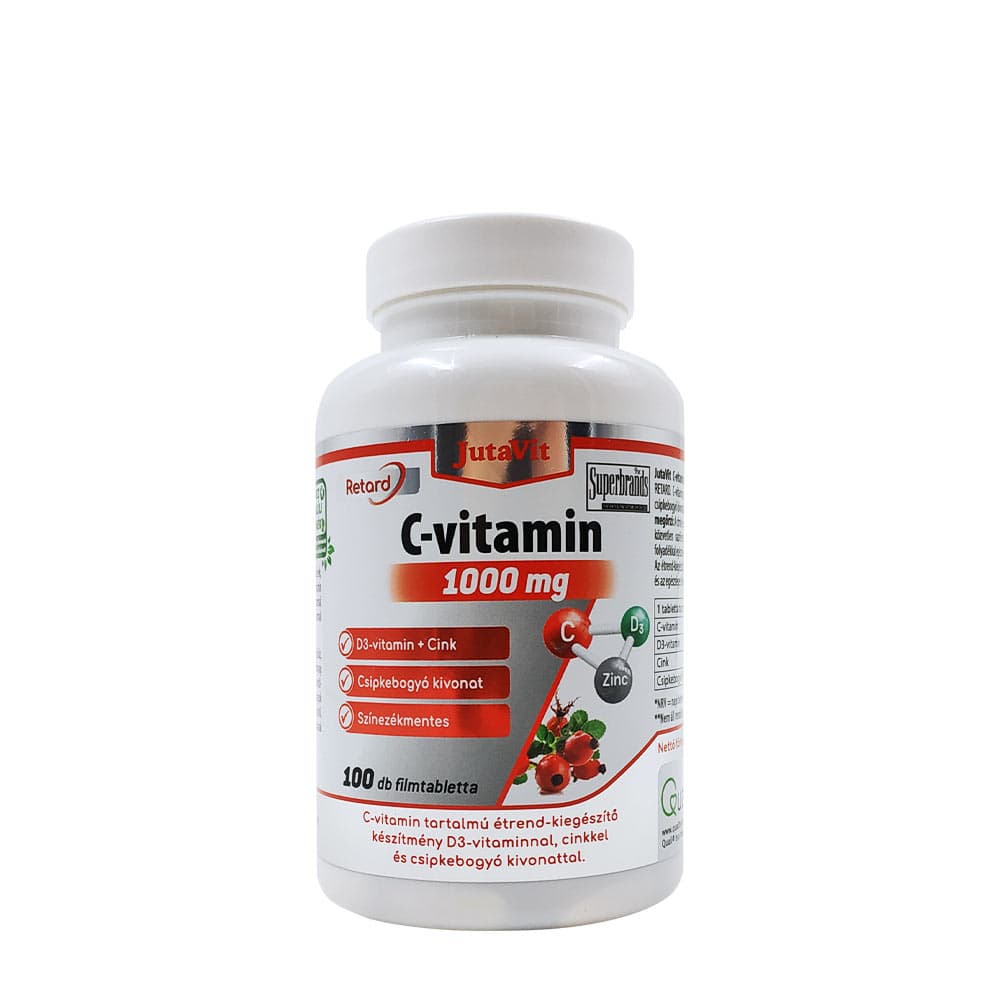 Jutavit Witamina C 1000mg + D3 + Cynk - 100 tabletek – Jutavit opakowanie