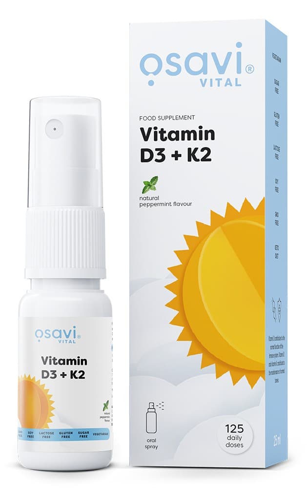 Osavi Vital - Vitamin D3 + K2 Oral Spray Pepparmint 25ml