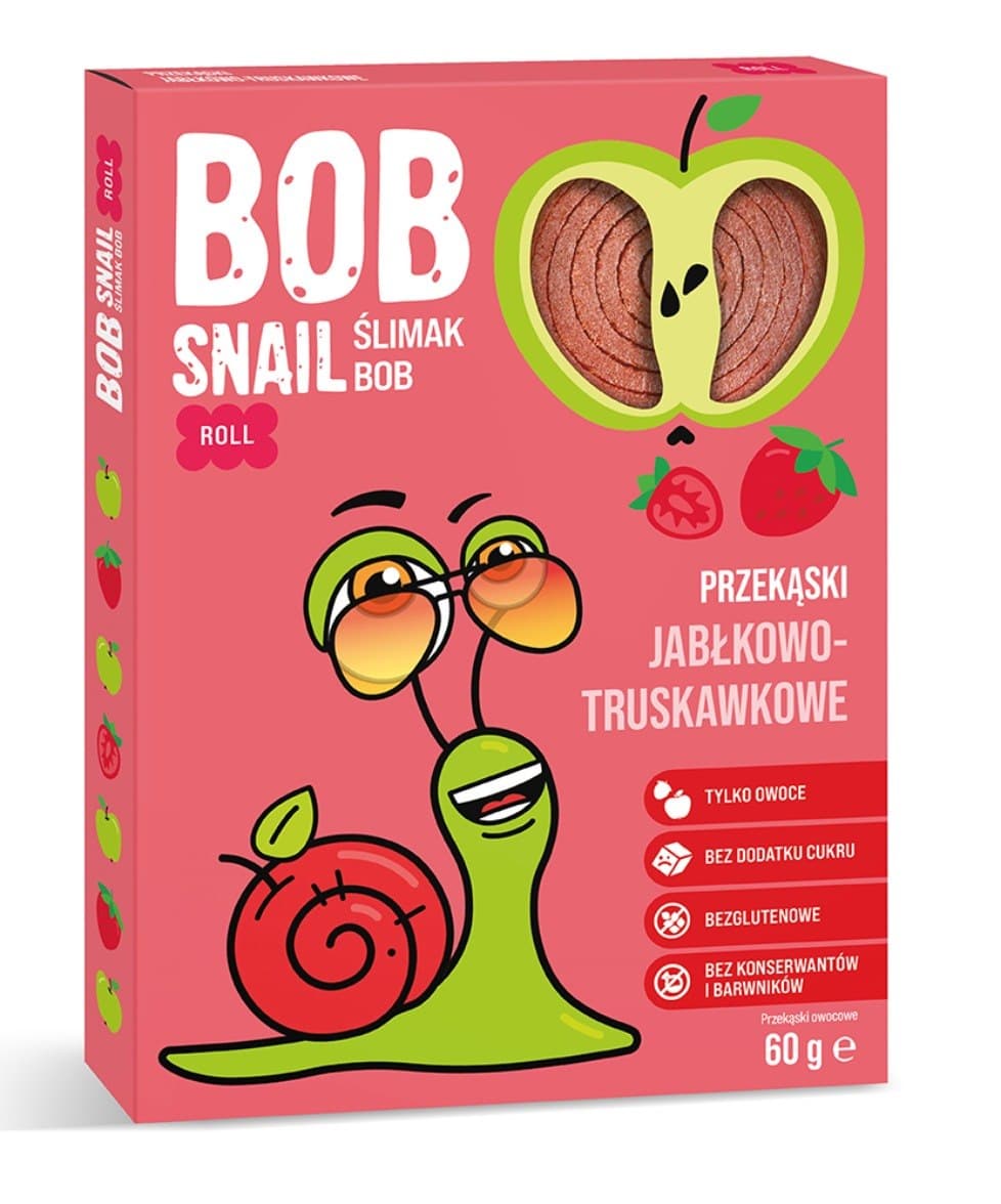 B.O.B SNAIL - Apfel-Erdbeer-Snack – B.O.B SNAIL packaging