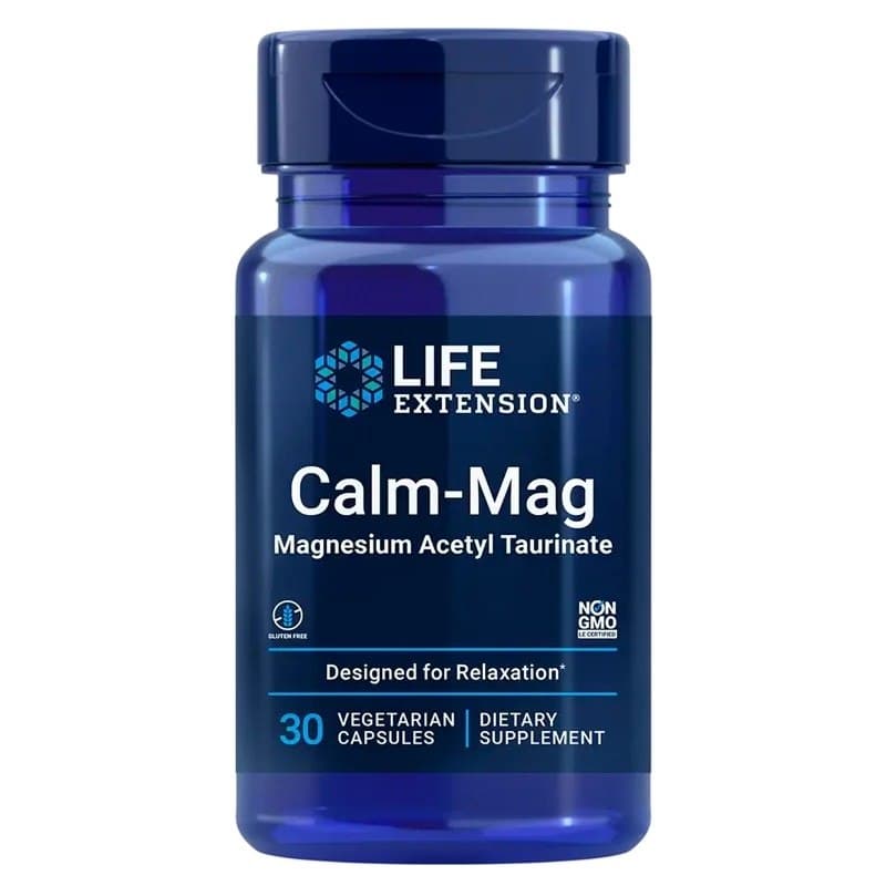 Life Extension Calm-Mag 45 mg magnesium - 30 vegetariska kapslar – Life Extension förpackning