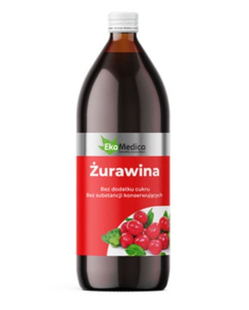 Eka Medica - Cranberry Juice - 1l – Eka Medica förpackning