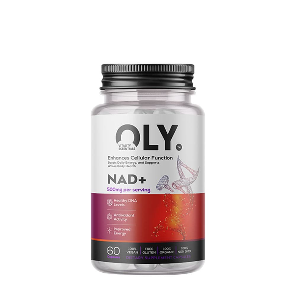 Oly - NAD+ 500mg - 60 vcaps – Oly förpackning