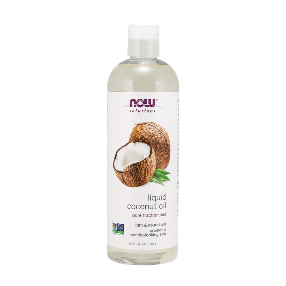 NOW Foods - Liquid Pure Fractionated Coconut Oil – NOW Foods packaging