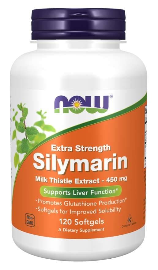 NOW Foods Milk Thistle Extract 450mg - 120 Softgels – NOW Foods packaging