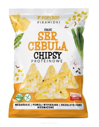 Popcrop - Protein Chips - 60g – Popcrop förpackning