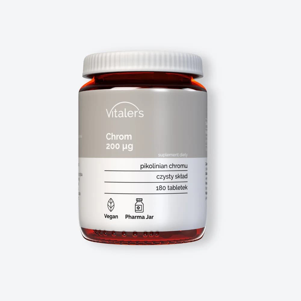 Vitaler's - Vitalers - Chrom 200 µg 180 tab – Vitalers förpackning