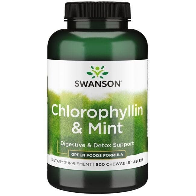 Swanson - Chlorophyllin & Mint - 500 Tabletten