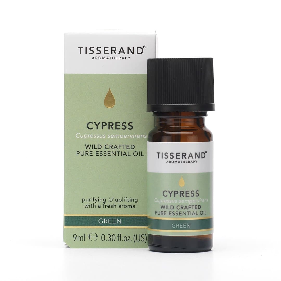 Tisserand Aromatherapy - Cypress Essential Oil (Wild Crafted - 9ml) – Tisserand Aromatherapy Verpackung
