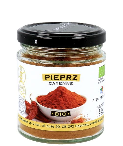 Pięć Przemian - Cayenne Pepper, 500 mg, vegetabiliska kapslar, 90 st