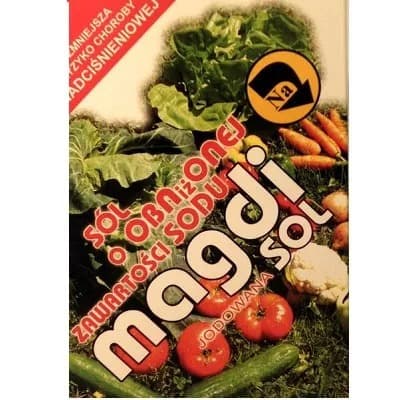 Magdi - Jodberikat Salt med Sänkt Natriumhalt - 500g – Magdi förpackning