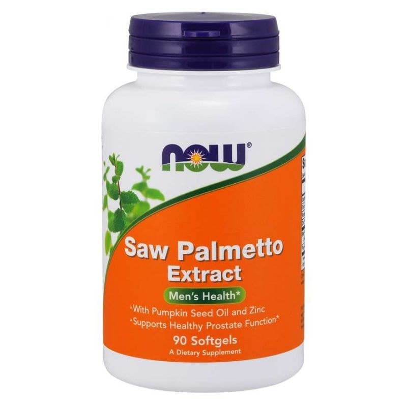 NOW Foods Extracto de Palmetto con Aceite de Semilla de Calabaza y Zinc 160mg - 90 Cápsulas – NOW Foods empaque