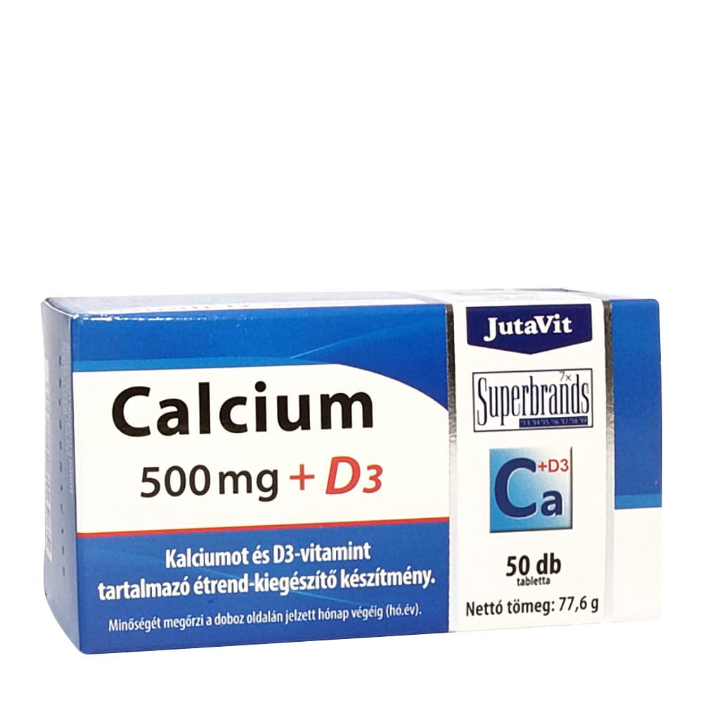 Jutavit Calcium 500mg + D3 Tabletten – Jutavit Verpackung