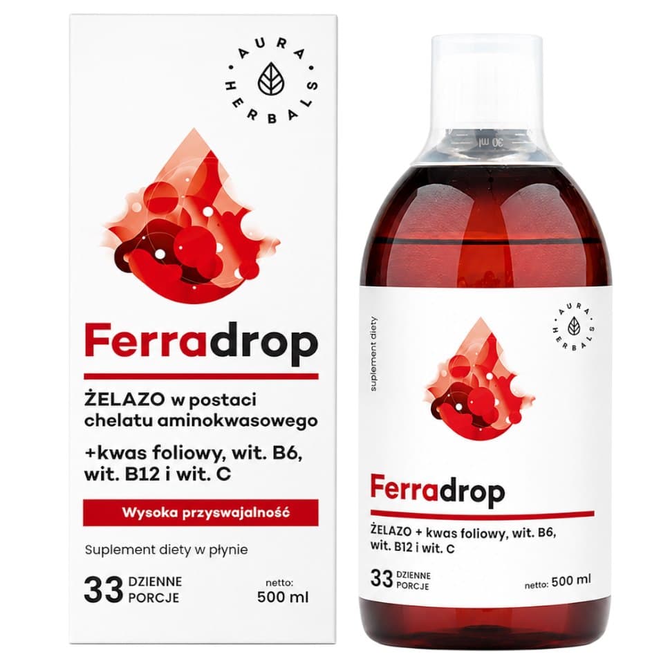 Aura Herbals - Ferradrop - 500ml – Aura Herbals opakowanie