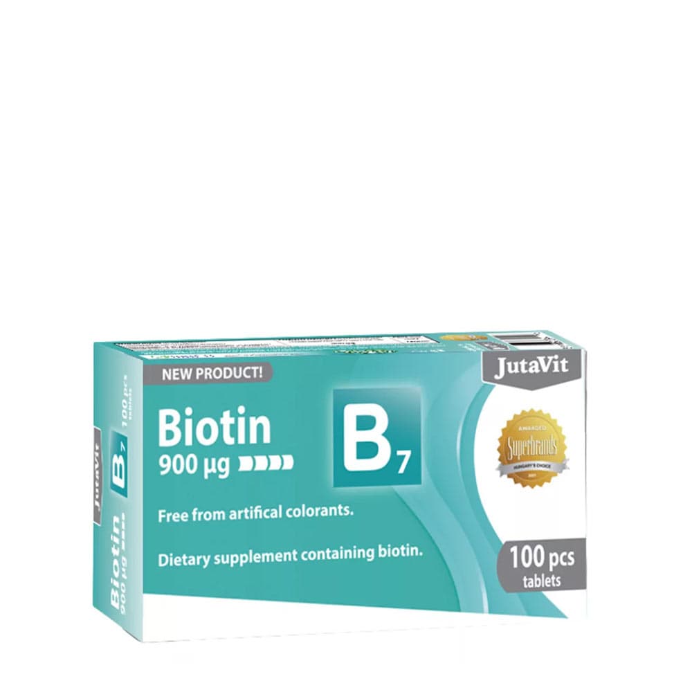 Jutavit Biotin B7 900 mcg – 100 Tabletten – Jutavit packaging