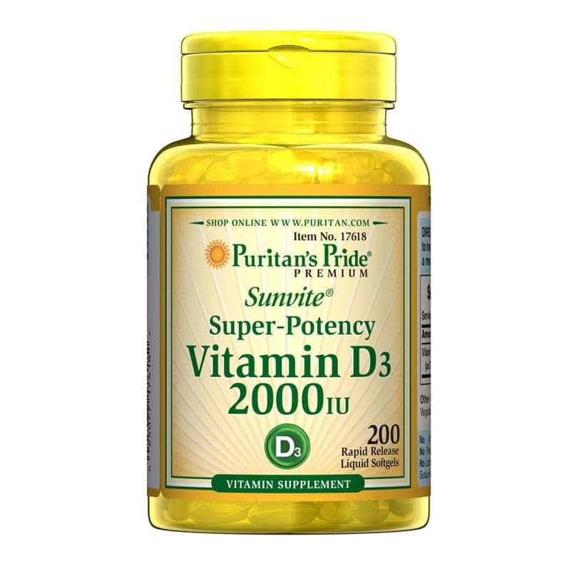 Puritan's Pride - Sunvite Super-Potency Vitamin D3 – Puritan's Pride packaging