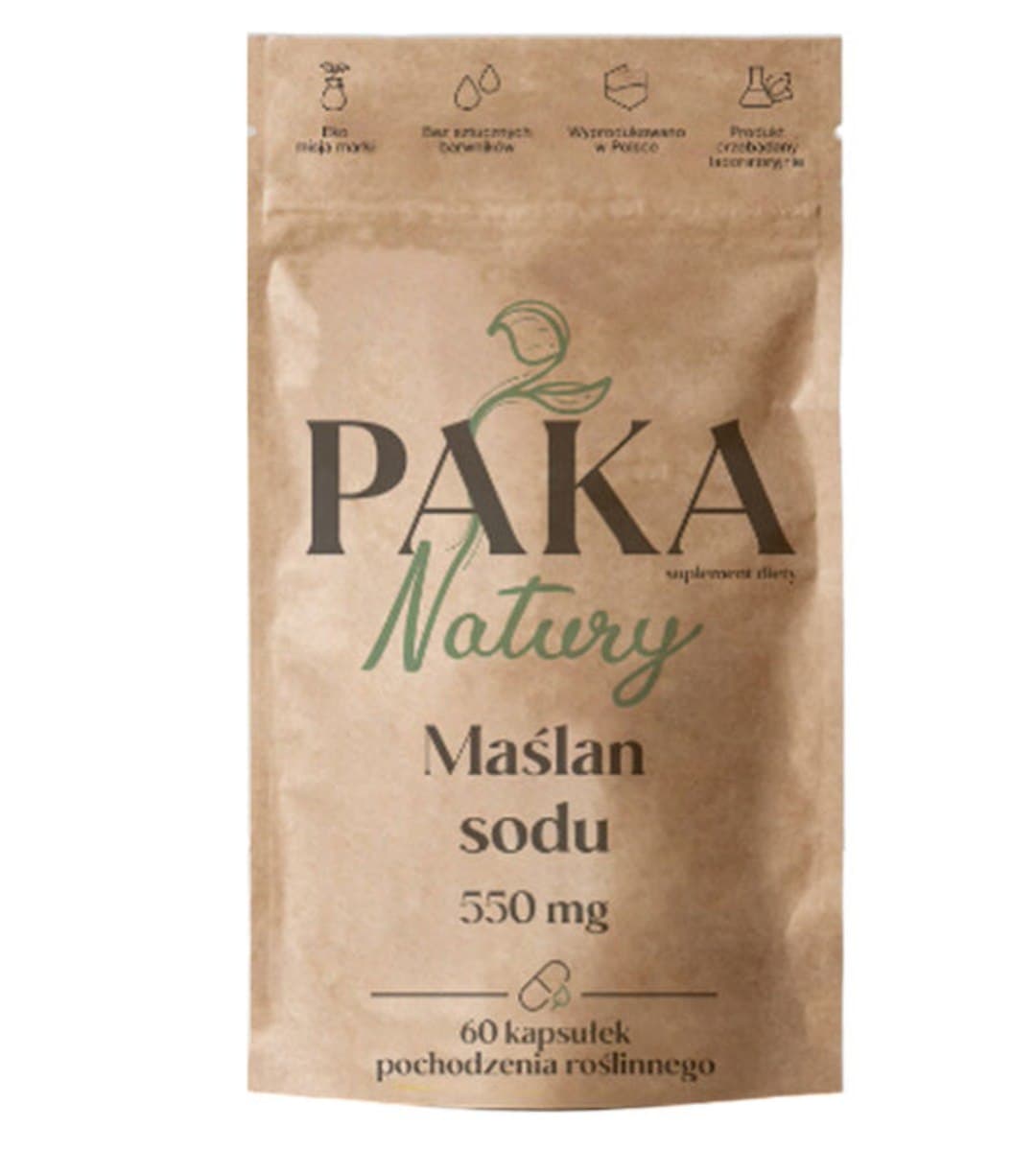 Paka Natury - Sodium Butyrate - 60 Caps