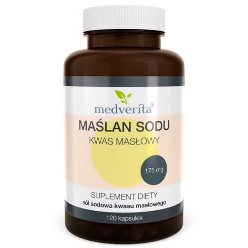 Medverita Maślan sodu 120 capsule – Medverita confezione