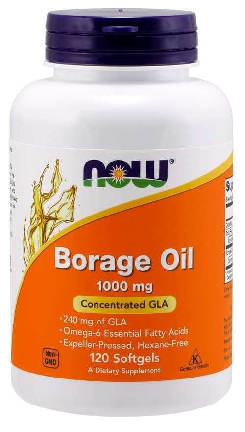 NOW Foods Borage Oil 240mg GLA, 100 mjukgelékapslar