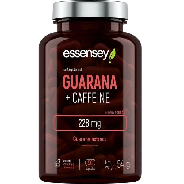 Essensey Guarana + Cafeïne 90 capsules – Essensey verpakking