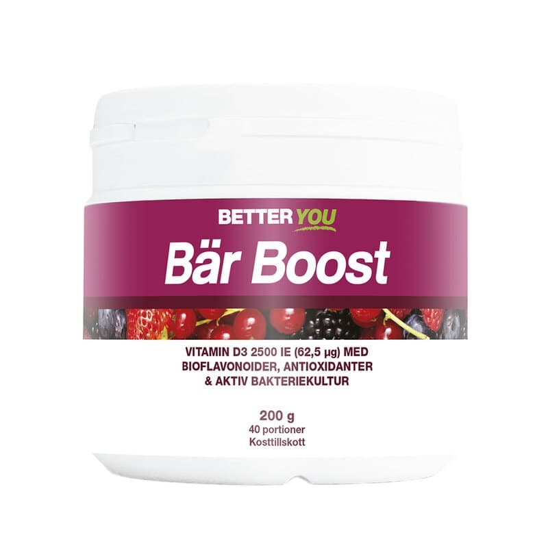 Bær Boost Pulver 200g | Better You – Better You embalagem