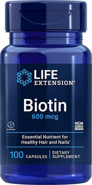 Life Extension Biotin 600 mcg - 100 capsules – Life Extension packaging